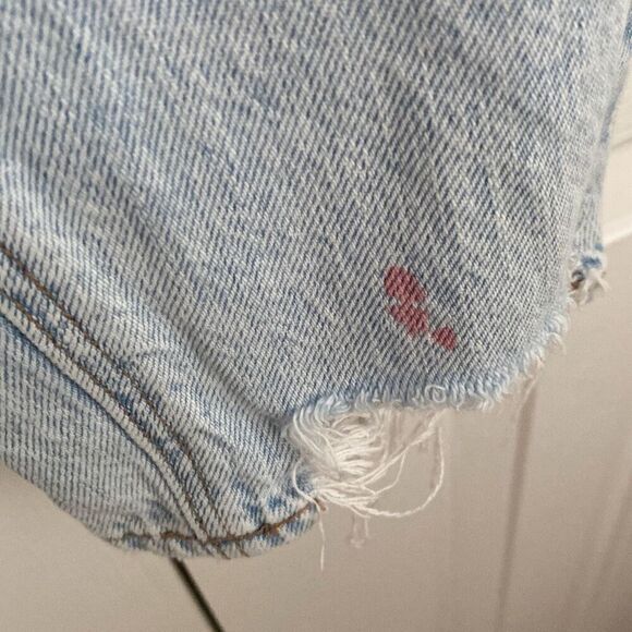 American Eagle Highest Rise 90s Boyfriend Jeans Distressed Light Wash Size 0 Raw - Picture 4 of 10